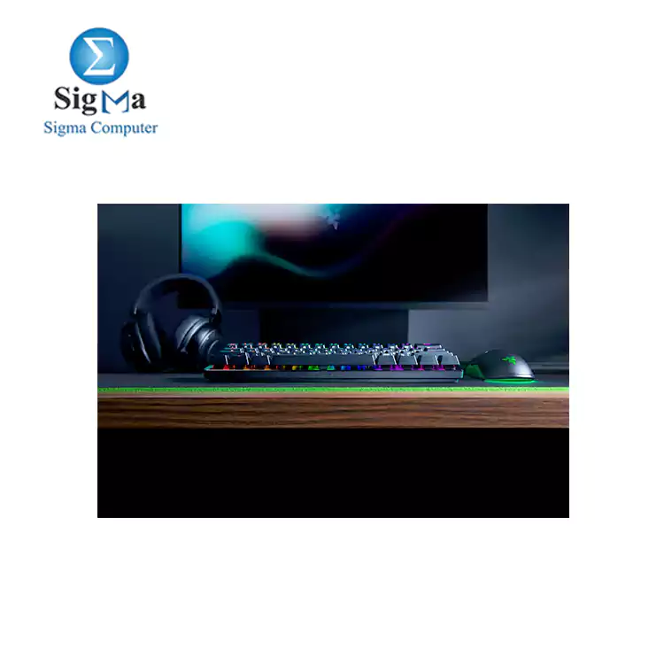 Razer Huntsman Mini - Clicky Optical Switch - US  60% Gaming Keyboard Optical Switch Purple - Black