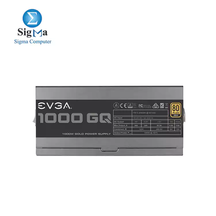 EVGA 1000 GQ  80  GOLD 1000W  Semi Modular  EVGA ECO Mode Power Supply 210-GQ-1000-V2
