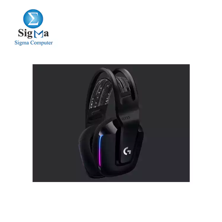 LOGITECH G733 LIGHTSPEED Wireless RGB Gaming Headset - BLACK - 2.4GHZ - EMEA– 081-000864