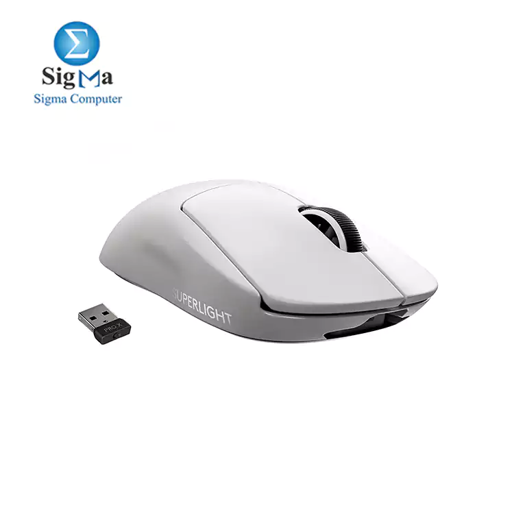 Logitech G PRO X SUPERLIGHT Wireless Gaming Mouse 25K Sensor Ultra-light with 63g- WHITE