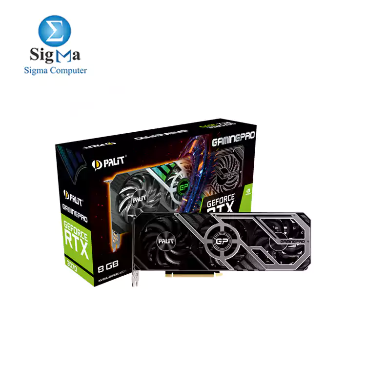 PALIT GeForce RTX™ 3070 GamingPro 8gb LHR | 17300 EGP