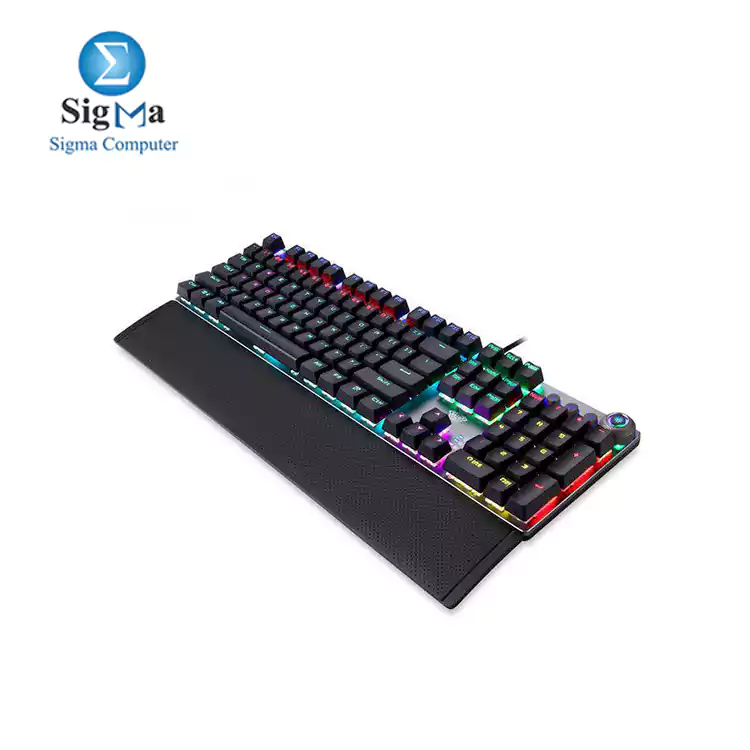 AULA F2088 Wired Mechanical Gaming Keyboard-BLUE SWITCH-black