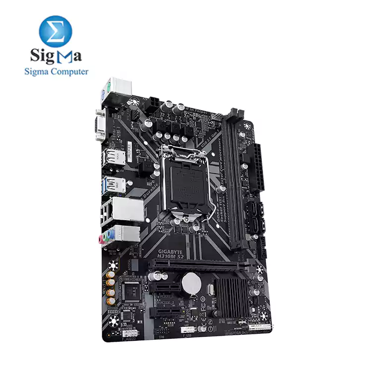 gigabyte H310M S2 Ultra Durable motherboard with GIGABYTE 8118 Gaming LAN  Anti-Sulfur Resistor  Smart Fan5  CEC 2019 ready