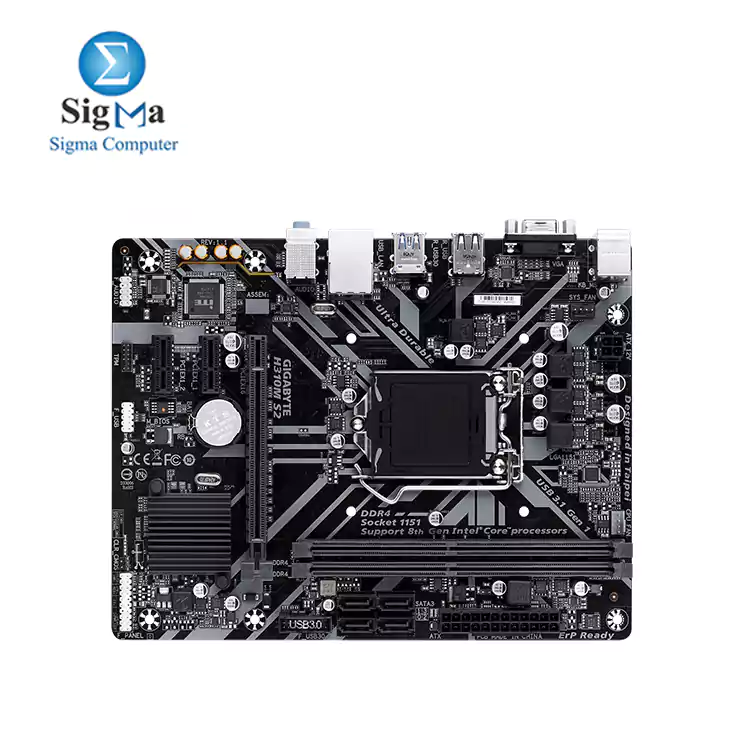 gigabyte H310M S2 Ultra Durable motherboard with GIGABYTE 8118 Gaming LAN, Anti-Sulfur Resistor, Smart Fan5, CEC 2019 ready