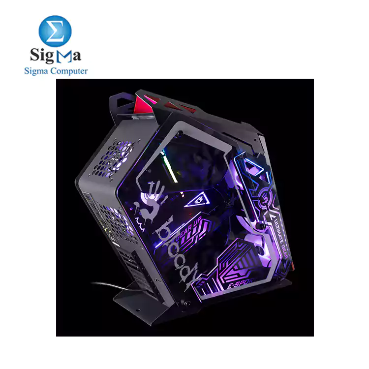 BLOODY GH-30 ROGUE MID TOWER GAMING CASE RGB WITH 5 FANS 120MM 