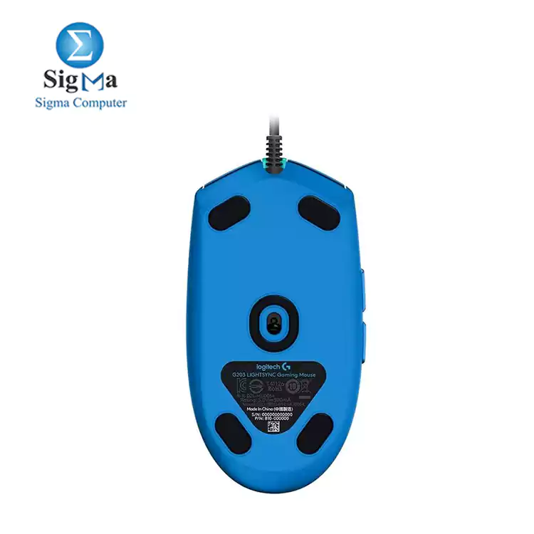 Logitech G102 Light Sync Gaming Mouse with Customizable RGB Lighting 6 Programmable Buttons Gaming Grade Sensor 8 k dpi Tracking 16.8mn Color Light Weight - BLUE