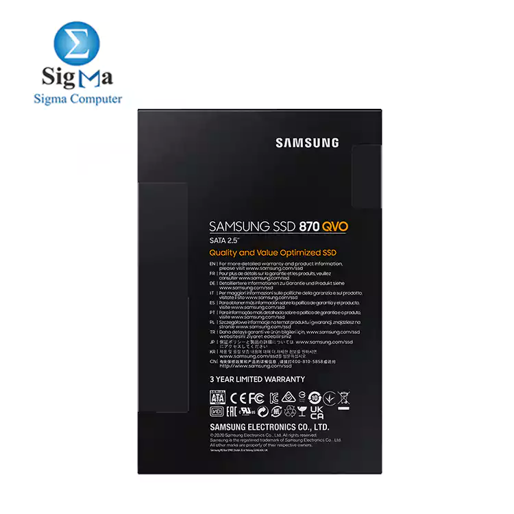 Samsung 2TB 870 QVO 2.5 inch Internal SSD - MZ-77Q2T0BW