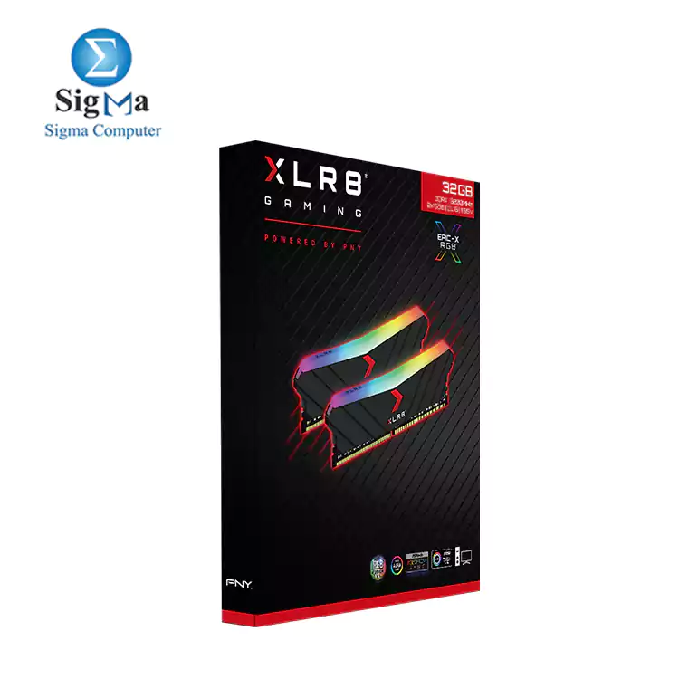 PNY XLR8 Gaming EPIC-X RGB    3200MHz Desktop Memory 32GB Kit  2x16GB  XLR8 Gaming EPIC-X RGB DDR4 3200MHz