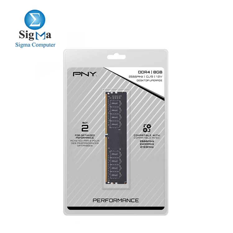PNY Performance DDR4 2666MHz Desktop Memory 16GB Performance DDR4 2666MHz Desktop Memory  PC4-21300 