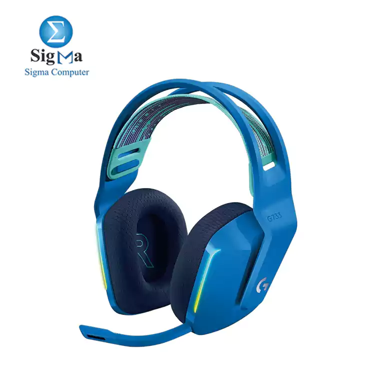 LOGITECH G733 LIGHTSPEED Wireless RGB Gaming Headset - BLUE - 2.4GHZ - EMEA     081-000943