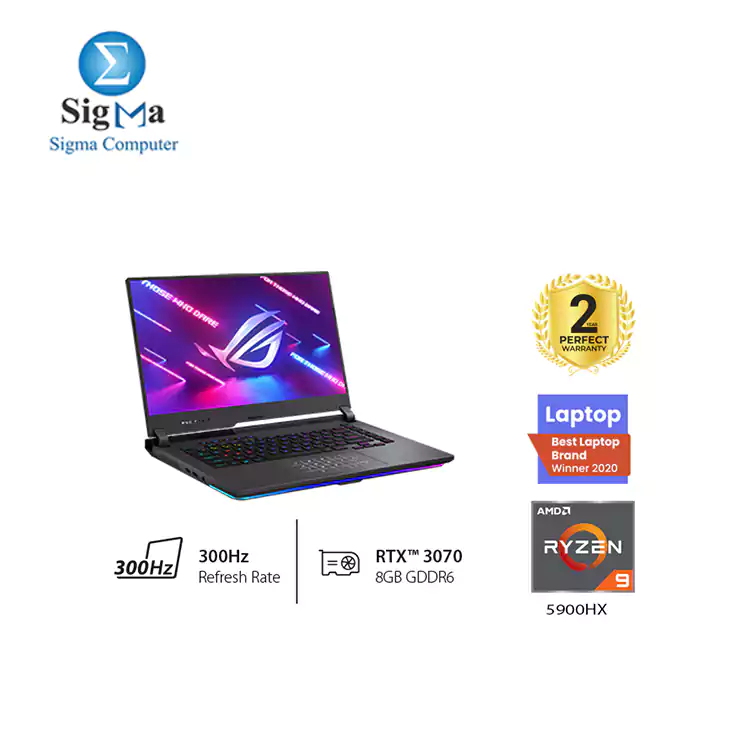 ASUS ROG Strix G15 (2022) Gaming Laptop, 15.6” 300Hz IPS FHD Display,  NVIDIA GeForce RTX 3060, AMD Ryzen 7 6800H, 16GB DDR5, 1TB SSD, RGB  Keyboard