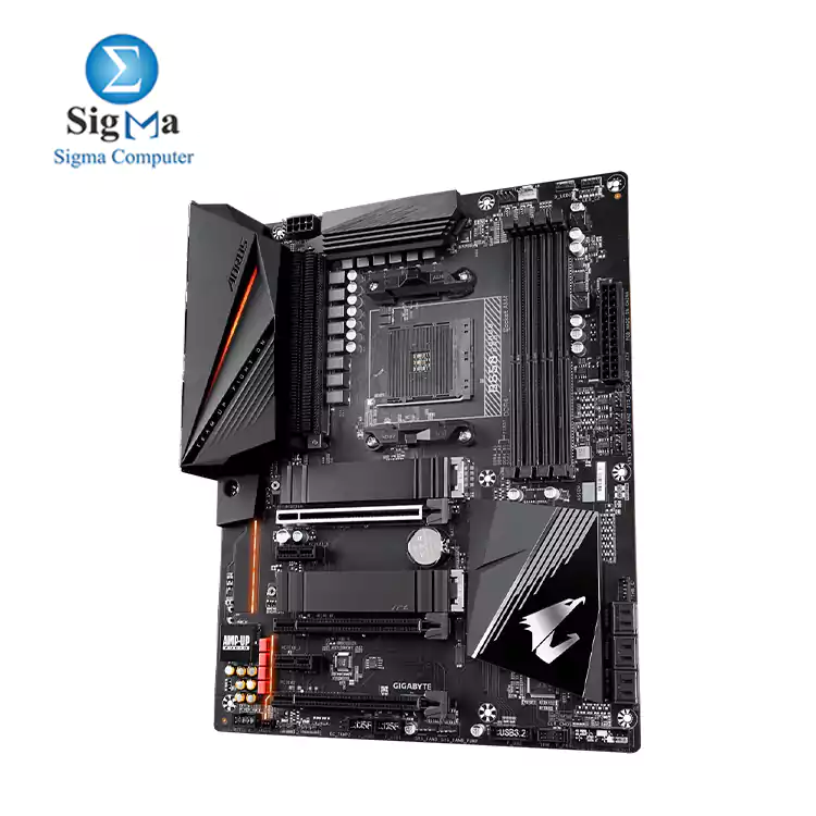 AMD B550 AORUS Motherboard with True 12 2 Phases Digital VRM  Fins-Array Heatsink  Direct-Touch Heatpipe  Dual PCIe 4.0 3.0 x4 M.2 with Thermal Guards  2.5GbE LAN  RGB FUSION 2.0  Q-Flash Plus