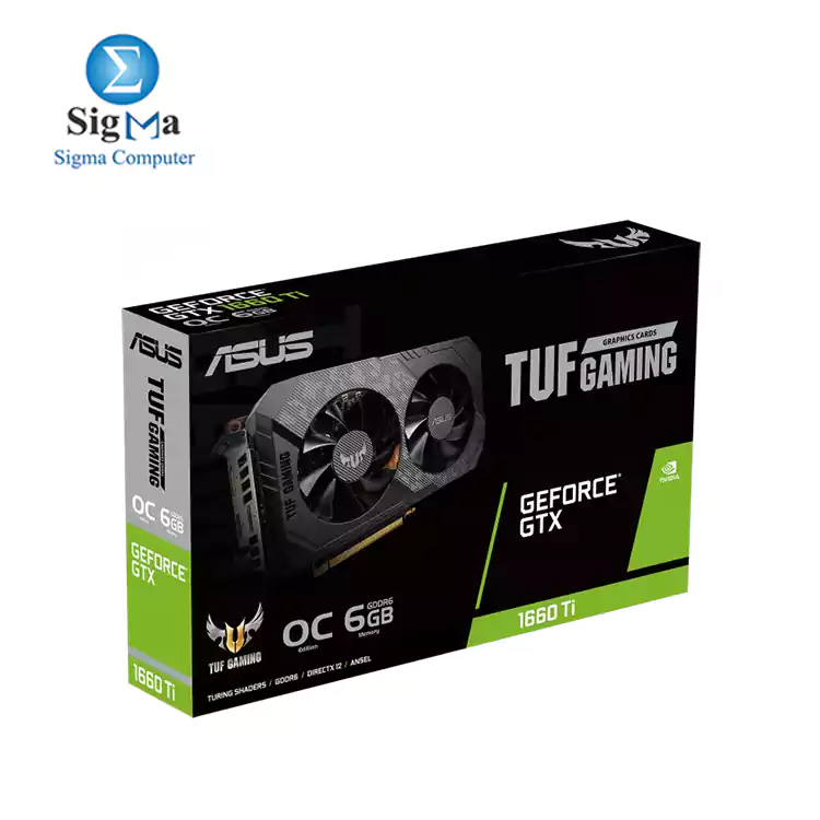 ASUS TUF Gaming GeForce® GTX 1660 Ti EVO OC Edition 6GB GDDR6