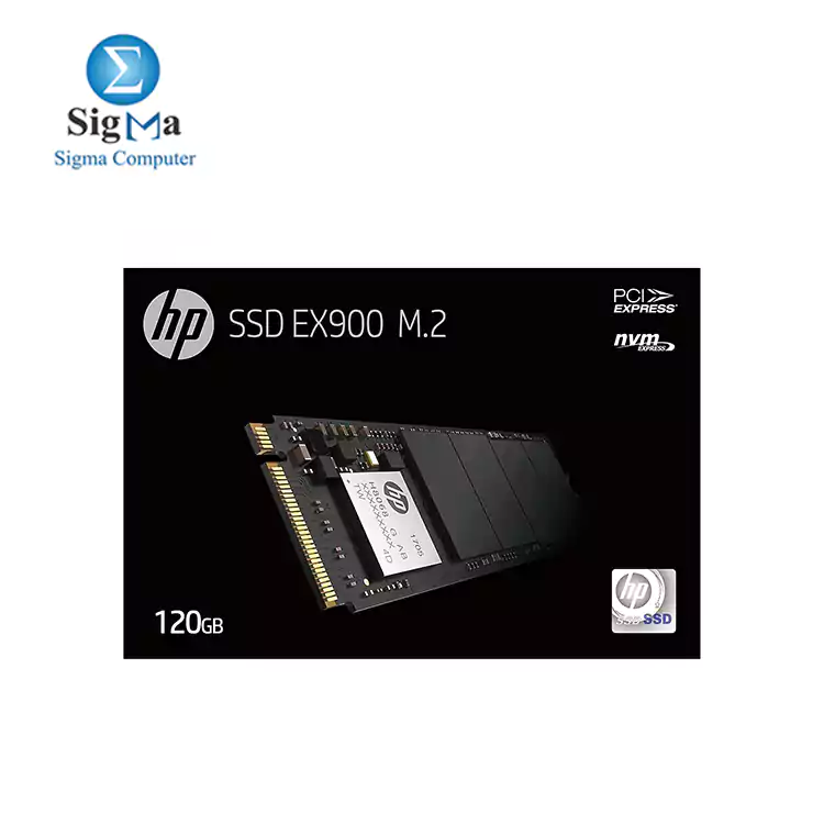 HP EX900  120GB NVMe Internal PC SSD - Gen3 x4 PCIe M.2 2280