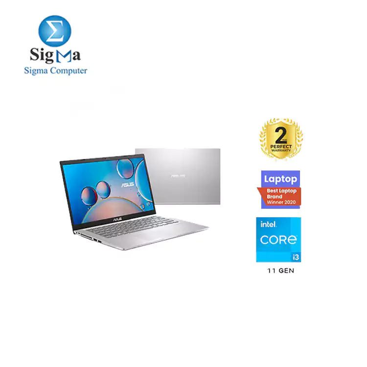ASUS X415EA-EB003W  Intel Core i3 1115G4 RAM 4GB 256GB SSD Intel   UHD Graphics 14.0 FHD  win11 Transparent Silver