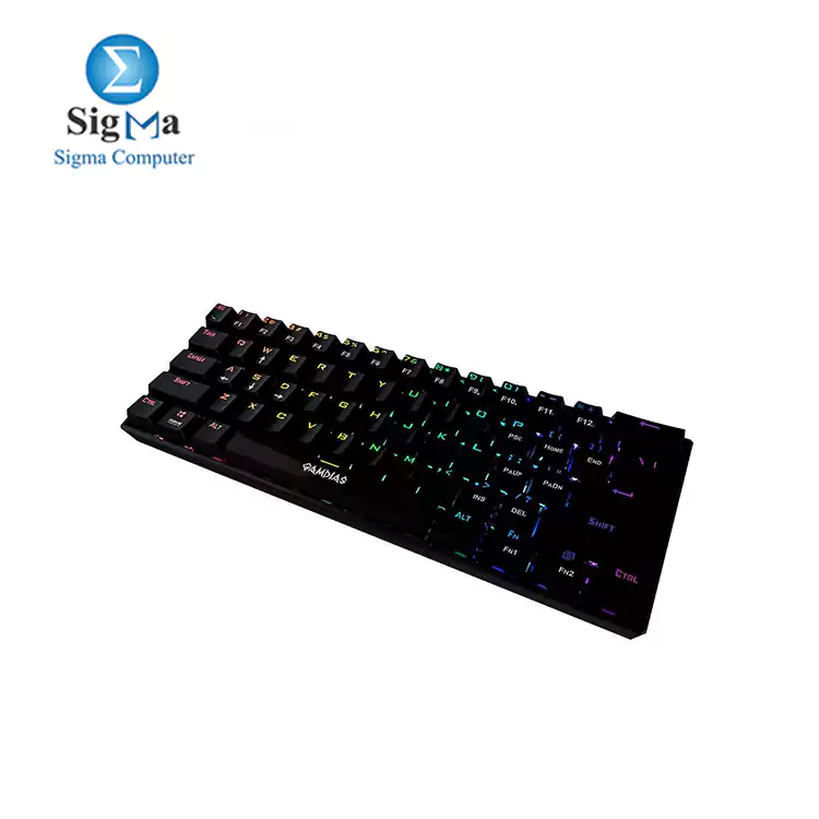 Gamdias Hermes E3 RGB Mechanical Gaming Keyboard Blue Switch - BLACK
