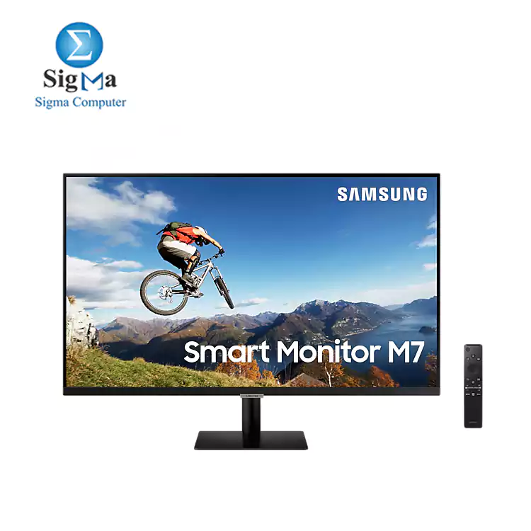 SAMSUNG LS32AM700NUMXZN 32 INCH QHD Smart Monitor with Speakers and Remote