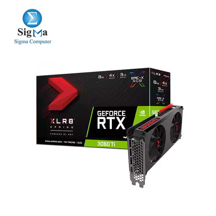 PNY GeForce RTX 3060 Ti 8GB XLR8 Gaming REVEL EPIC-X RGB Dual Fan