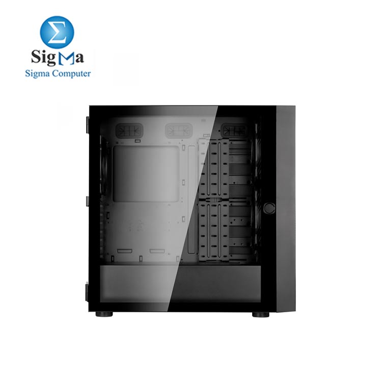  Silver Stone SETA H1 Mid-tower case with perforated mesh front panel  steel chassis and ARGB lighting 4FAN