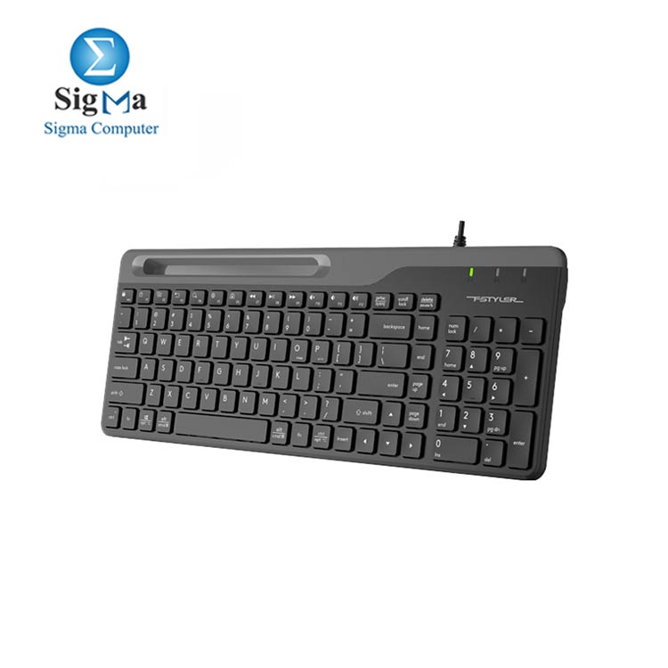 A4TECH fstyler FK25 Multimedia 2-Section Compact keyboard USB Black