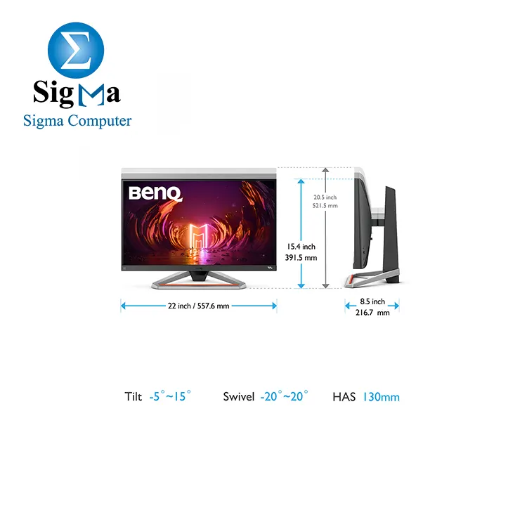 BenQ Mobiuz EX2510S 25 Inch IPS FHD 165Hz 1MS Gaming Monitor  Gaming Color Optimizer  FreeSync Premium  HDRi Optimization