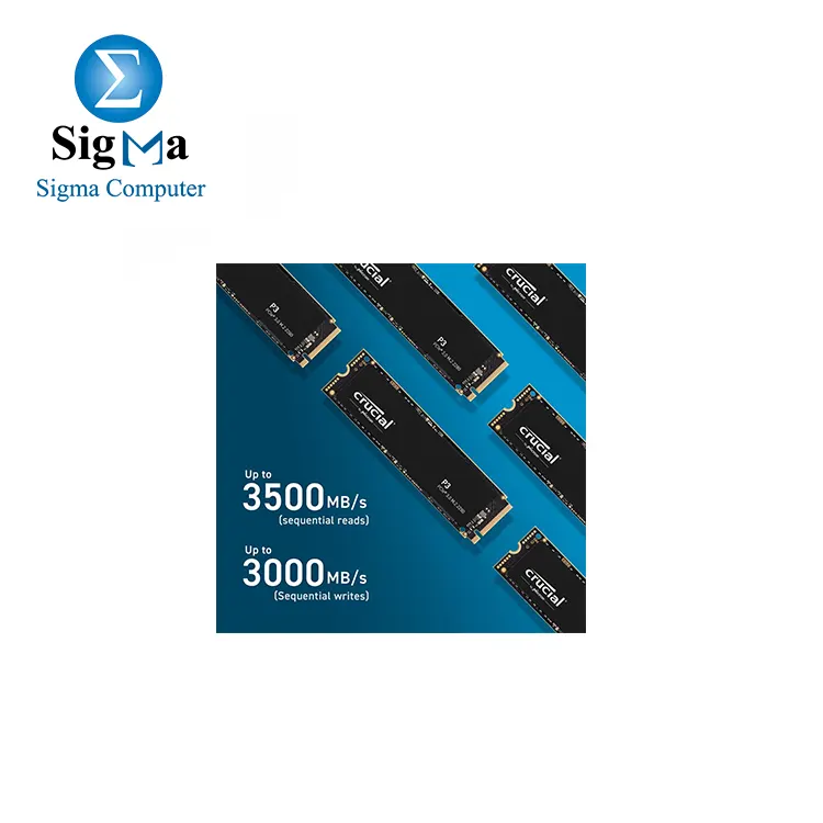 Sotel  Crucial P3 Plus M.2 500 Go PCI Express 4.0 3D NAND NVMe