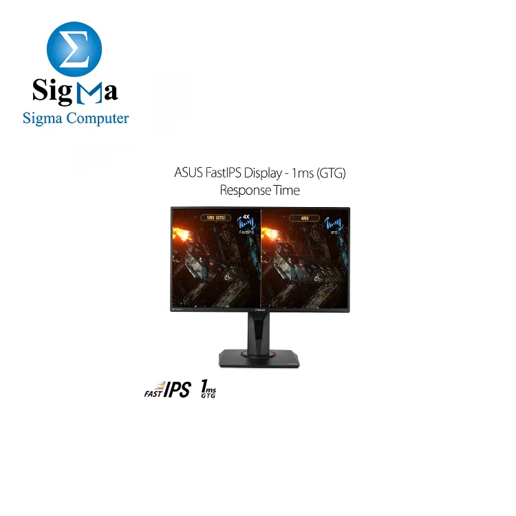 ASUS TUF Gaming VG259QM G-SYNC Compatible Gaming Monitor – 24.5 inch Full HD (1920x1080), Fast IPS, Overclockable 280Hz (Above 240Hz, 144Hz), 1ms (GTG), Extreme Low Motion Blur Sync, G-SYNC Compatible, Display HDR™ 40