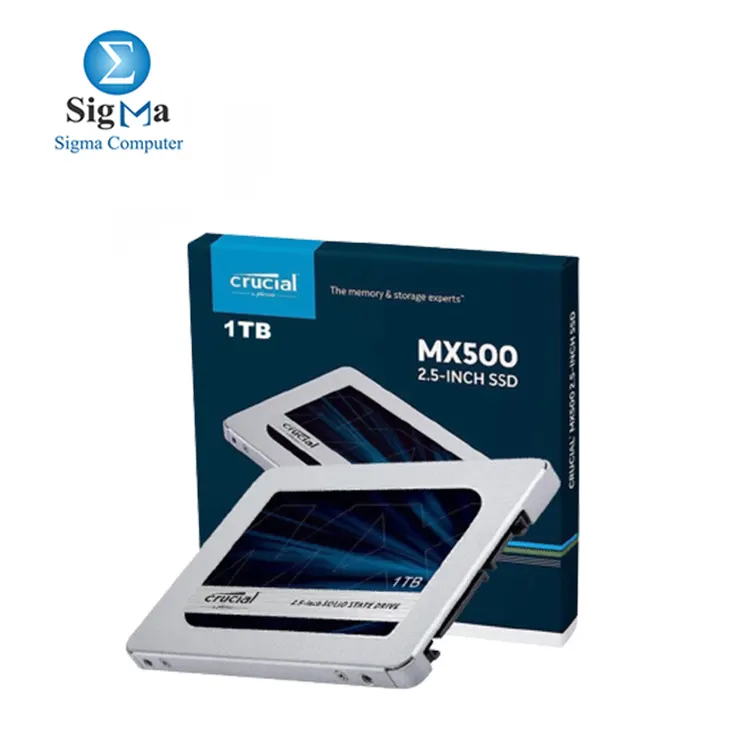 Crucial 1TB Internal SSD 2.5 Inch 7mm SATA 3 - CT1000MX500SSD1