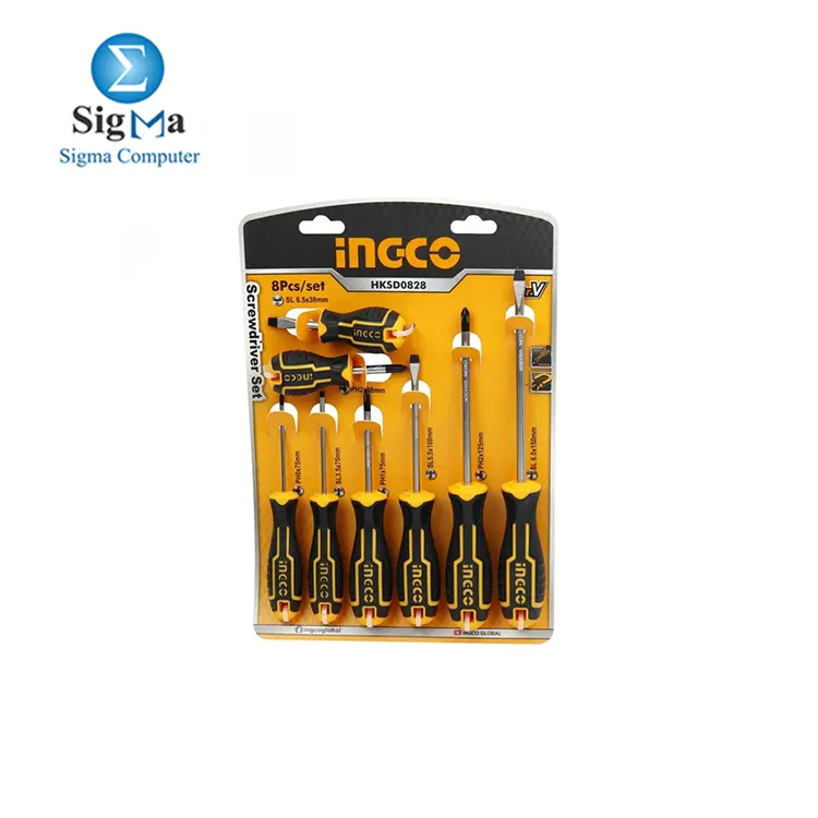 INGCO 8 Pcs screwdriver set HKSD0828