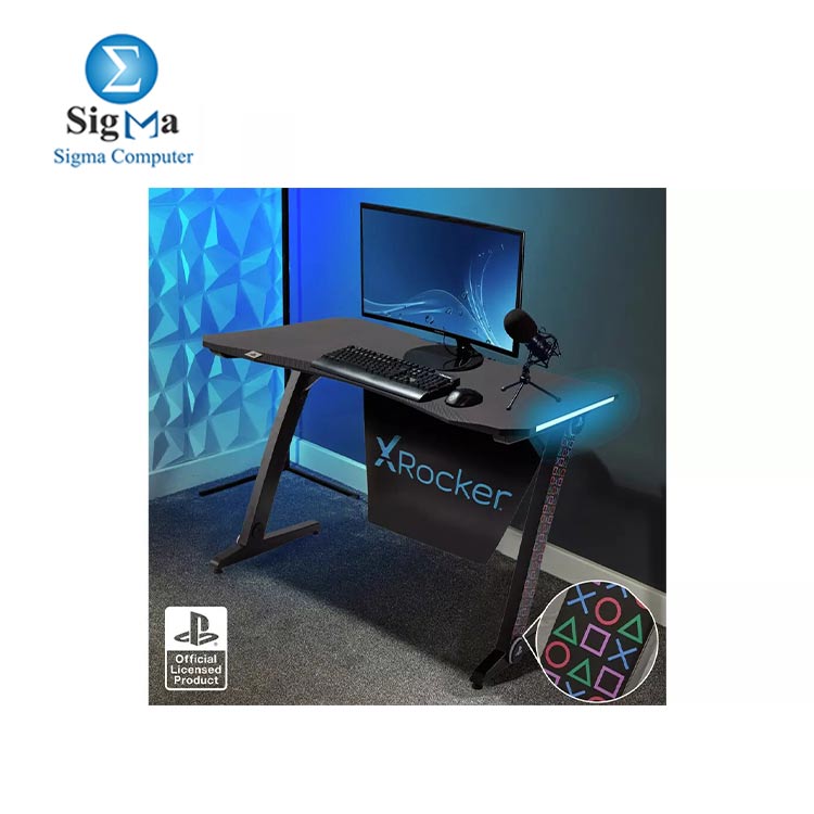X Rocker Borealis PlayStation LED Gaming Desk