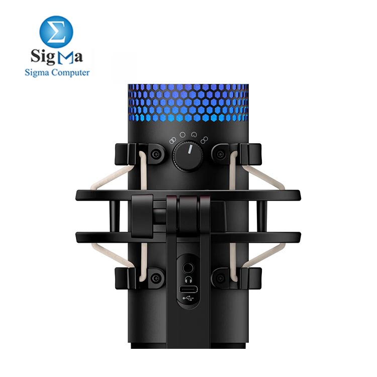 HyperX QuadCast S – USB Condenser Gaming Microphone HMIQ1S-XX-RG/G-4P5P7AA
