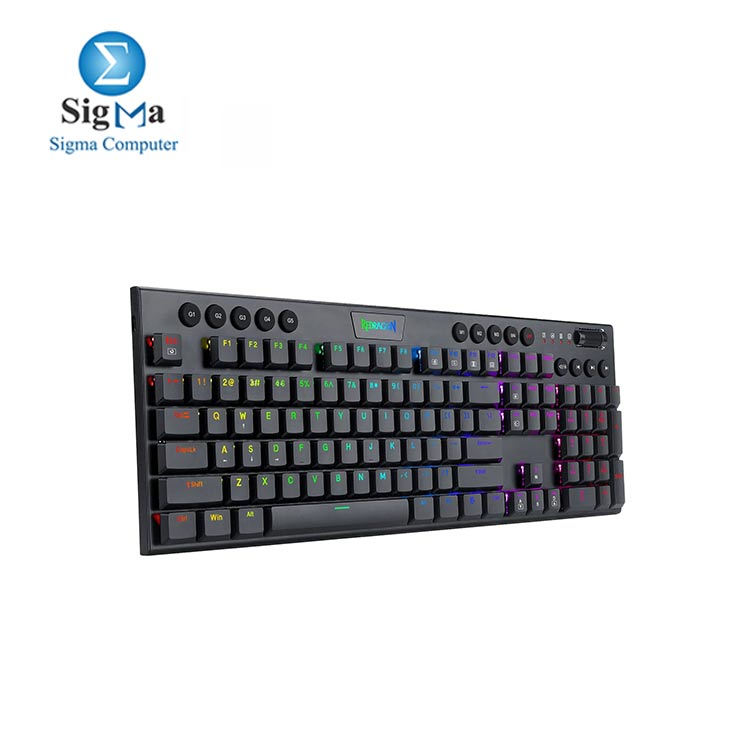 Redragon HORUS K619 RGB Wired Gaming Keyboard RED SWITCH