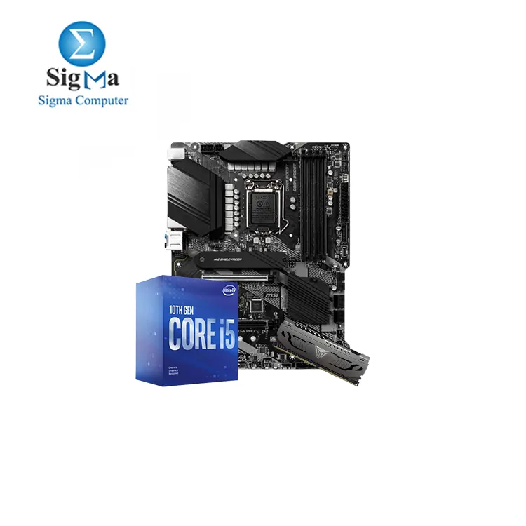 Bundles Intel Core i5-10400F and MSI Z490-A PRO plus Patriot Viper Steel DDR4 8GB 3200MHz 