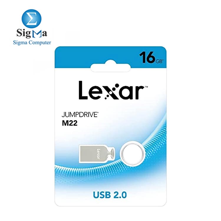 Lexar M22 16GB USB 2.0 JUMPDRIVE Flash Drive, Silver