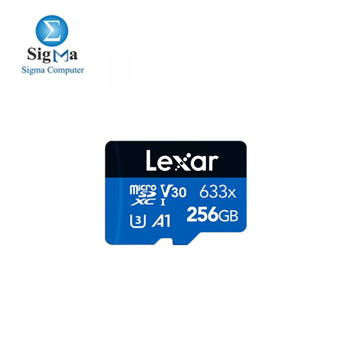  Lexar   256GB High-Performance 633x microSDHC    microSDXC    UHS-I Card BLUE Series