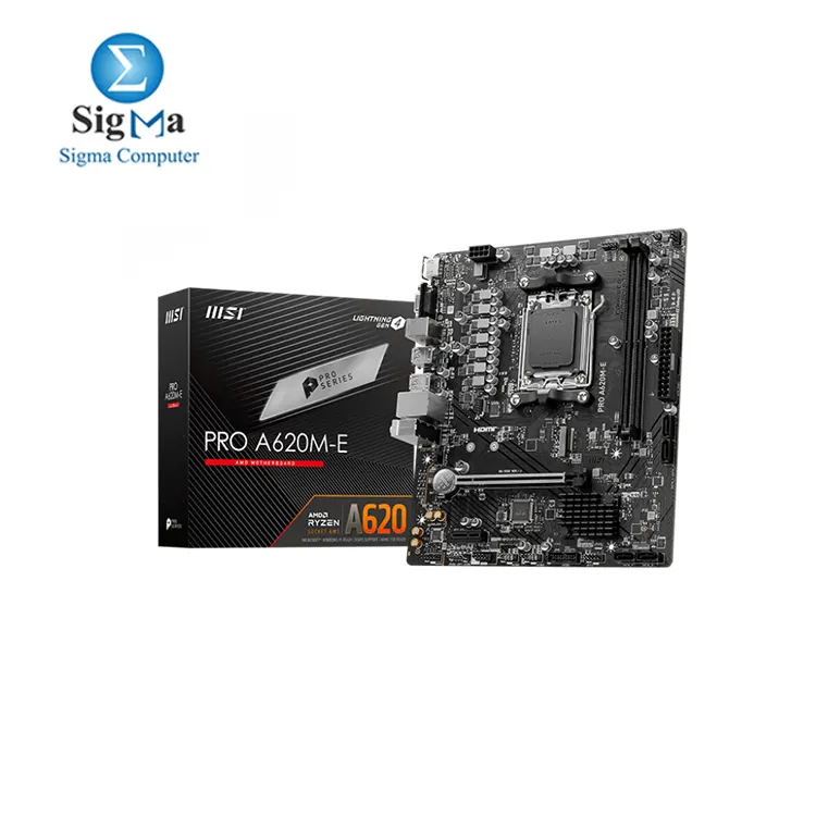 MSI PRO A620M-E ProSeries Motherboard (AMD AM5, DDR5, PCIe 4.0