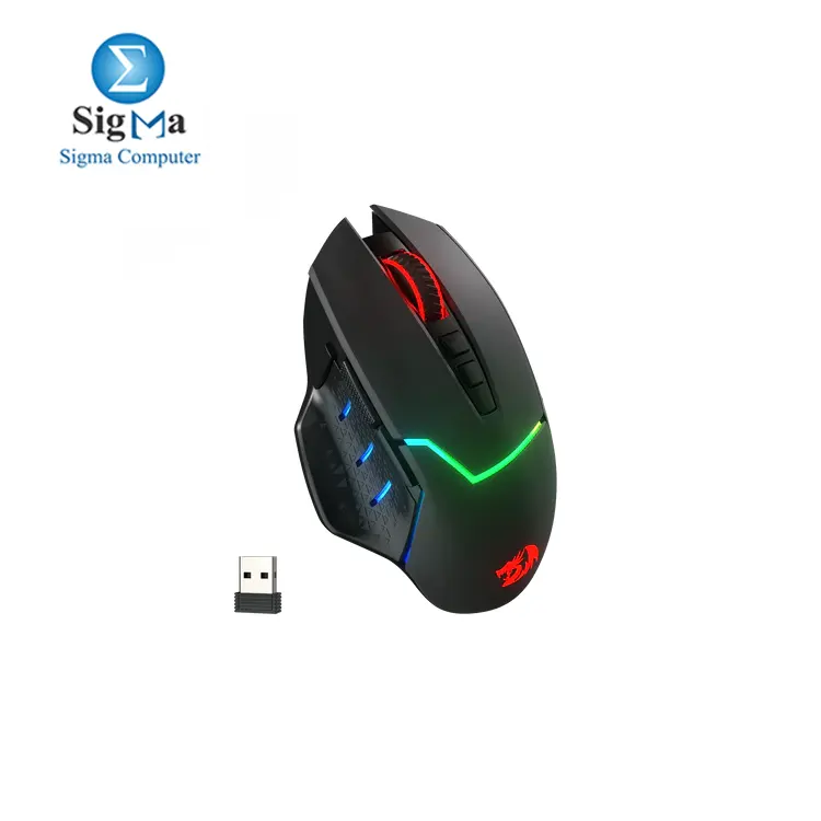  Redragon M690 PRO Wireless Gaming Mouse, 8000 DPI Wired/Wireless Gamer Mouse w/ Rapid Fire Key, 8 Macro Buttons, Ergonomic Design for PC/Mac/Laptop