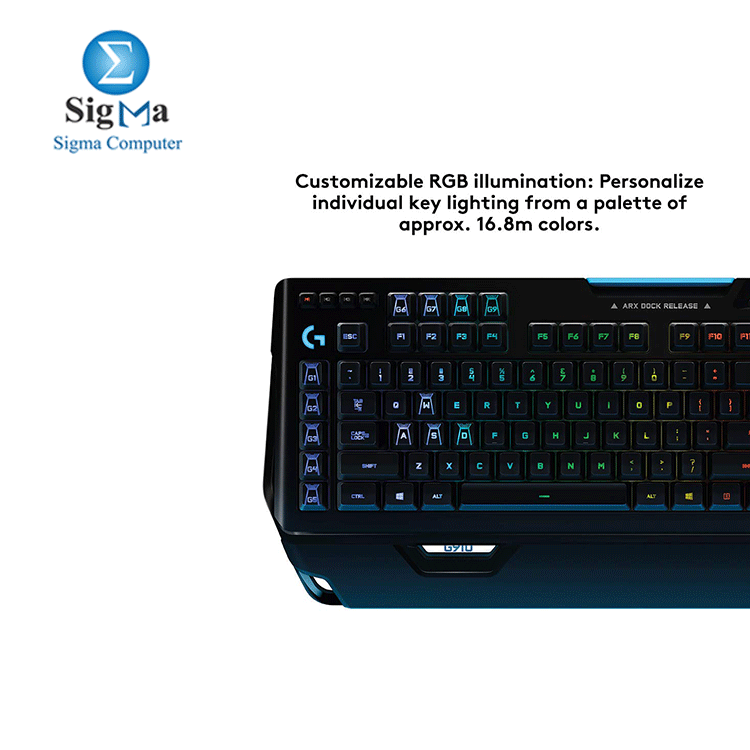 Logitech G910 Orion Spectrum Illuminated Mechanical Gaming Keyboard  RGB Backlit Keys