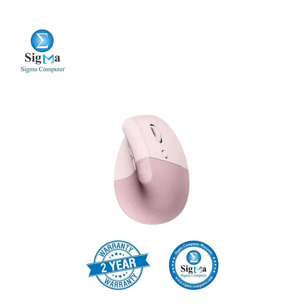 LOGITECH-Lift Bluetooth Vertical Ergonomic Mouse - ROSE/DARK.
