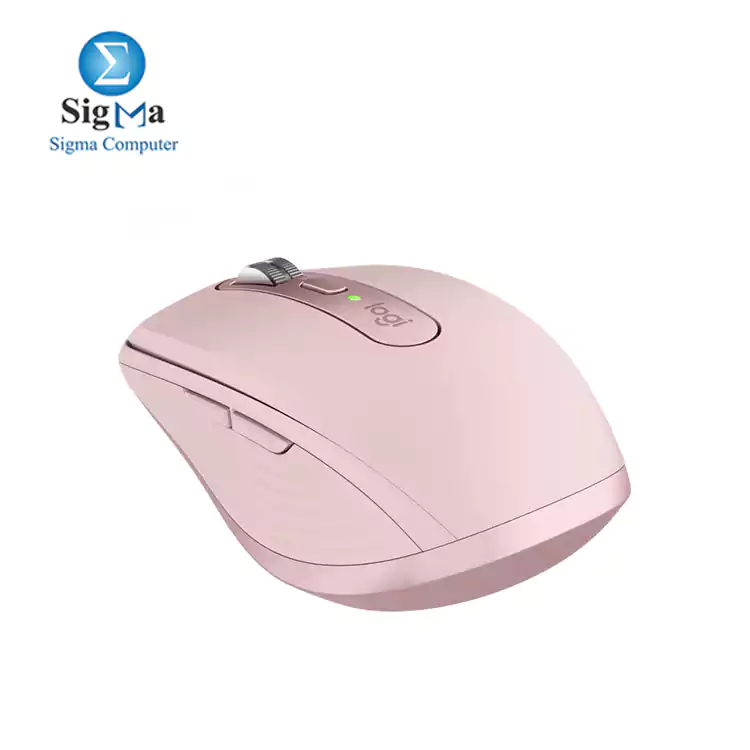 Logitech MX Anywhere 3 Compact Performance Mouse  Wireless  Comfort  Fast Scrolling ROSE - 910-005990