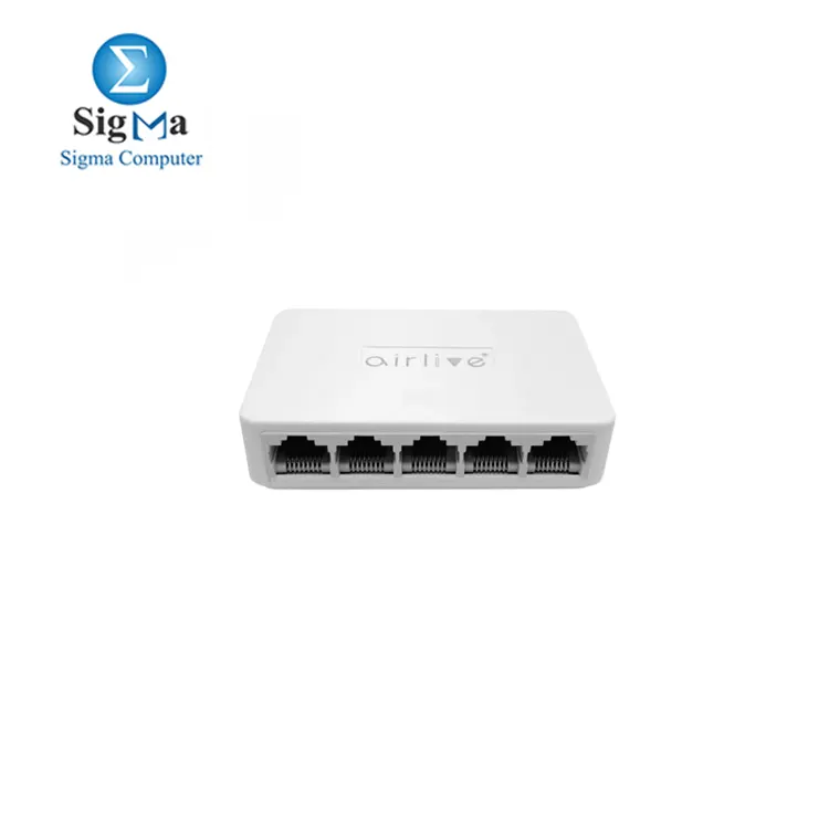 Airlive 5 Port Fast Ethernet Switch 10-100Mbps, White, Live-5E