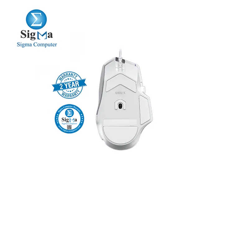 LOGITECH G502 X GAMING MOUSE WHITE - USB - EWR2-910-006147