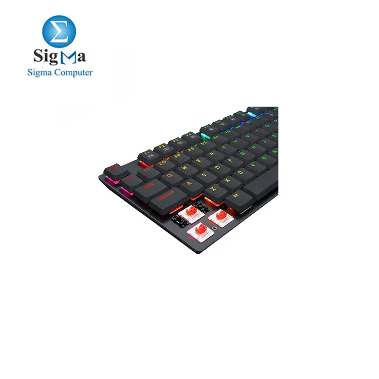 Redragon K535-KR Mechanical Gaming Keyboard RGB Red Switches for Windows Gaming PC Black.