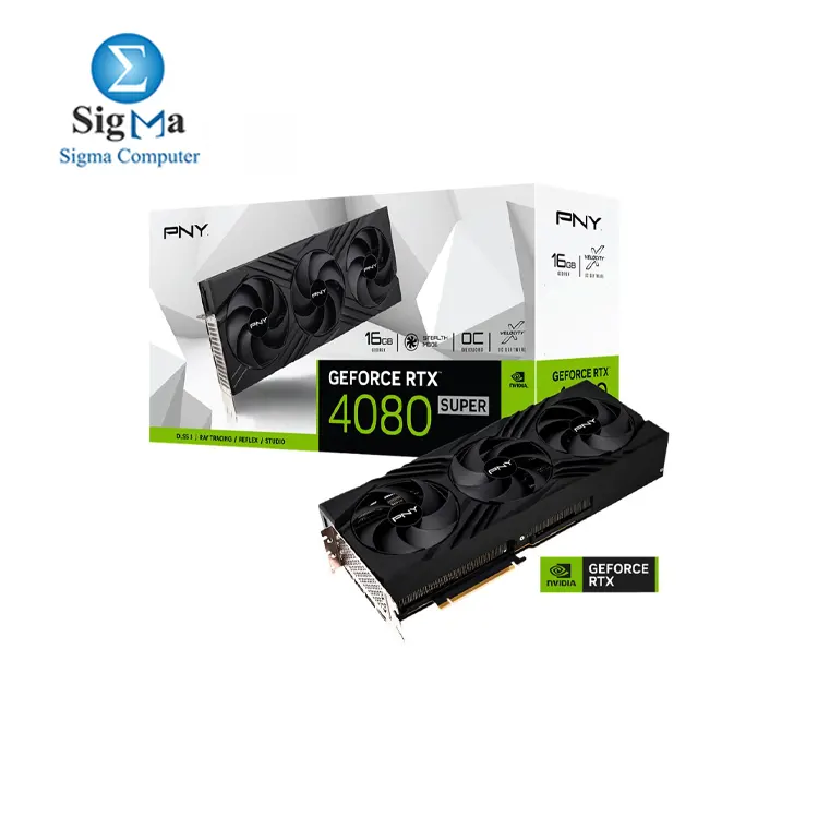 PNY NVIDIA GeForce RTX 4080 Super VERTO Overclocked Triple Fan 16GB GDDR6X PCIe 4.0 Graphics Card