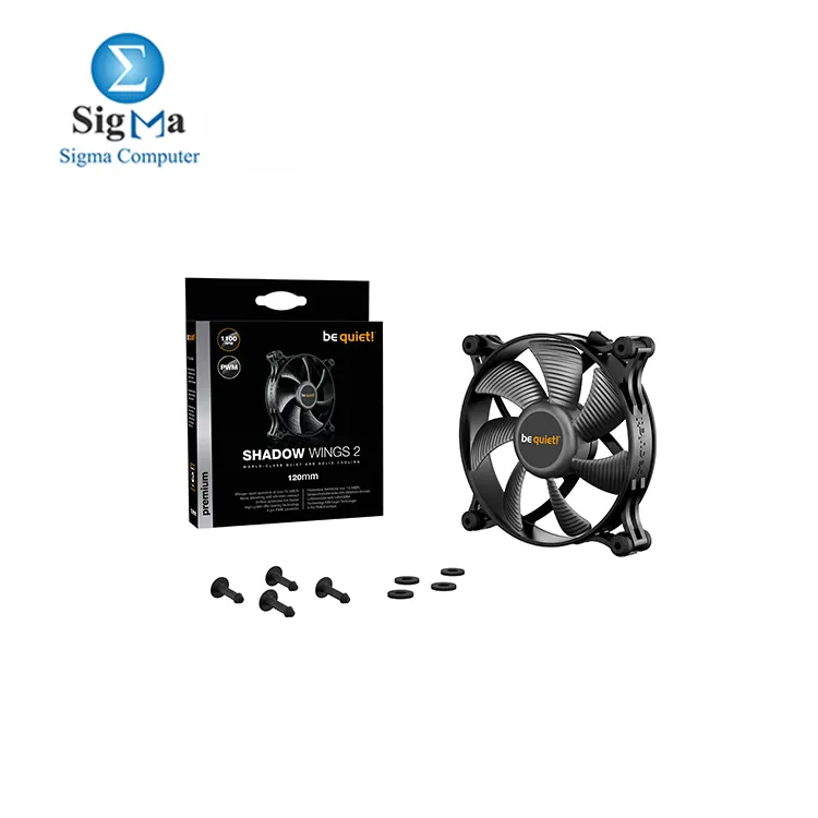 BE QUIET SHADOW WINGS 2 120mm PWM Silent Low Noise Cooling Fan