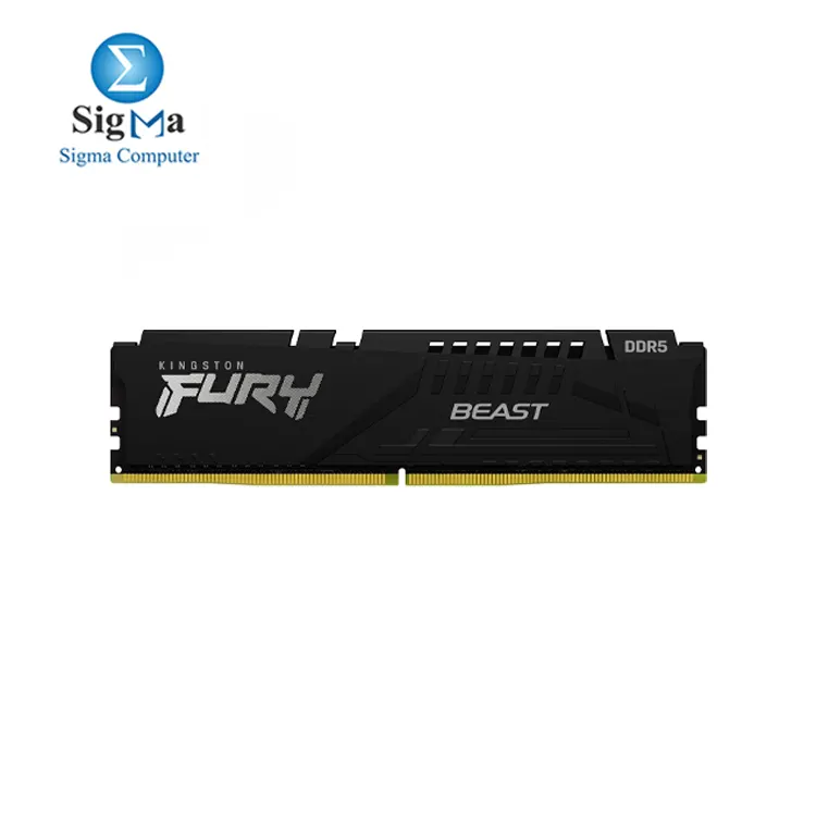 Kingston FURY Beast DDR5 8GB 6000MT s DDR5 CL40 DIMM Desktop Gaming Memory Single Module - KF560C40B 8