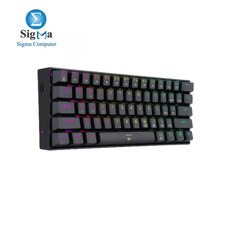 REDRAGON K630 Dragonborn 60% RGB Gaming Mechanical Keyboard – Linear RED Switch | Black