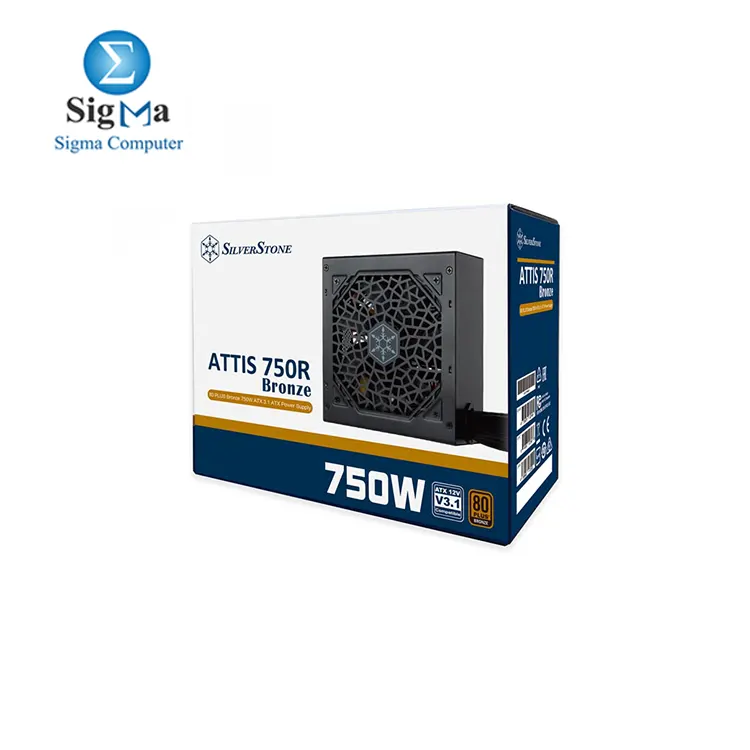 SilverStone SST-AT750R-BF ATTIS 750R 80 PLUS Bronze 750W ATX 3.1 Power Supply