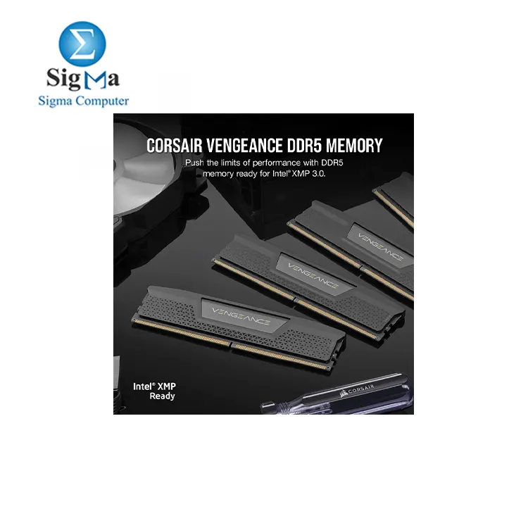 CORSAIR VENGEANCE DDR5 RAM 32GB (2x16GB) 6000MHz CL36 AMD EXPO iCUE Compatible Computer Memory - Gray (CMK32GX5M2D6000Z36)