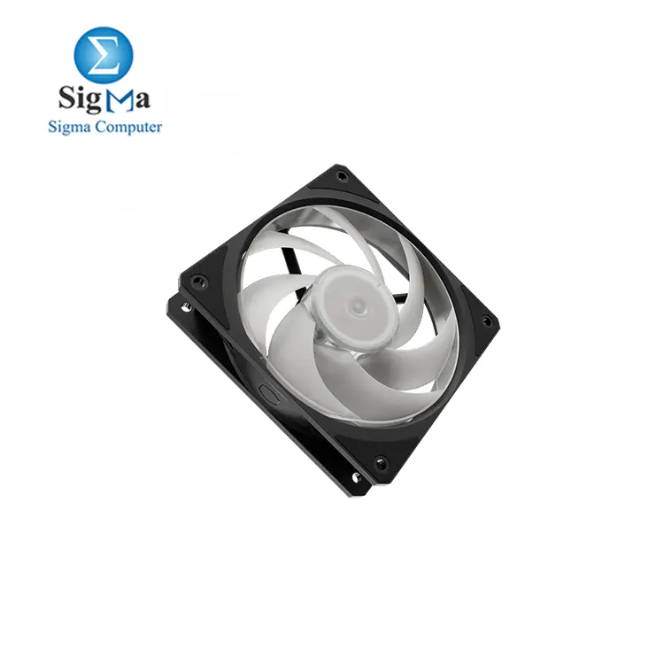 Cooler Master Mobius 120P ARGB High Performance Interconnecting Ring Blade Fan  PWM 2400rpm  Loop Dynamic Bearing  ARGB Customizable LEDs for PC Case  Liquid and Air Cooler  MFZ-M2DN-24NP2-R1  Black